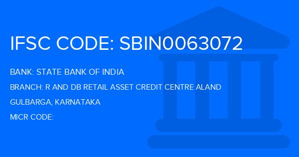 State Bank Of India (SBI) R And Db Retail Asset Credit Centre Aland Branch IFSC Code