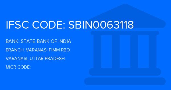State Bank Of India (SBI) Varanasi Fimm Rbo Branch IFSC Code