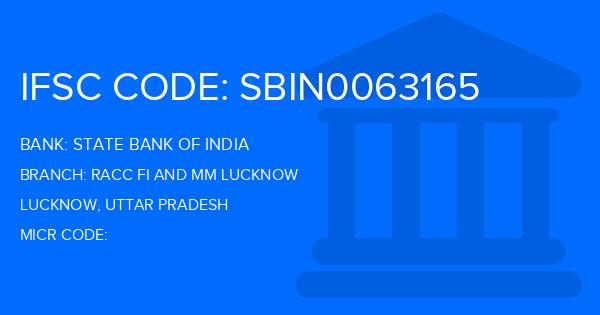 State Bank Of India (SBI) Racc Fi And Mm Lucknow Branch IFSC Code