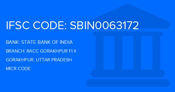 State Bank Of India (SBI) Racc Gorakhpur Fi Ii Branch IFSC Code