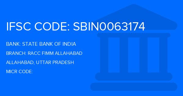 State Bank Of India (SBI) Racc Fimm Allahabad Branch IFSC Code
