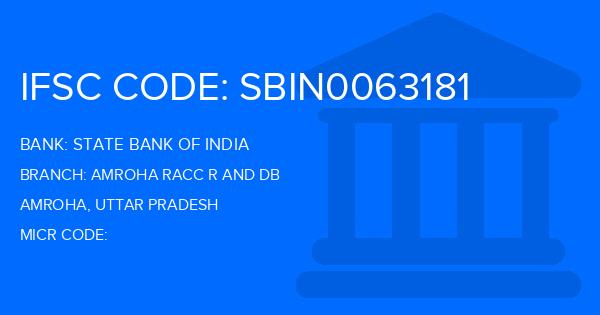 State Bank Of India (SBI) Amroha Racc R And Db Branch IFSC Code