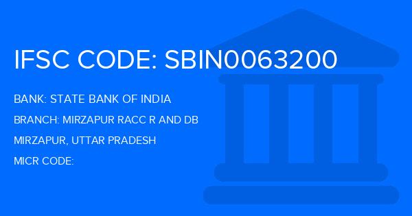 State Bank Of India (SBI) Mirzapur Racc R And Db Branch IFSC Code