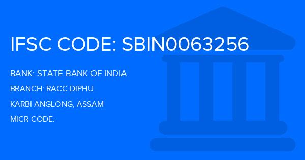 State Bank Of India (SBI) Racc Diphu Branch IFSC Code