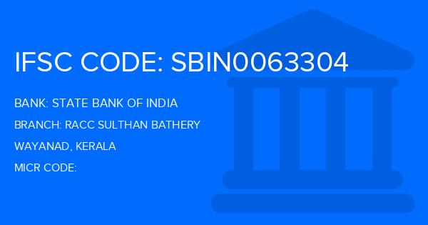 State Bank Of India (SBI) Racc Sulthan Bathery Branch IFSC Code