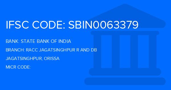 State Bank Of India (SBI) Racc Jagatsinghpur R And Db Branch IFSC Code