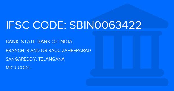 State Bank Of India (SBI) R And Db Racc Zaheerabad Branch IFSC Code
