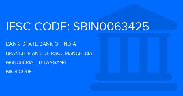 State Bank Of India (SBI) R And Db Racc Mancherial Branch IFSC Code