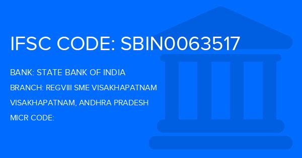 State Bank Of India (SBI) Regviii Sme Visakhapatnam Branch IFSC Code