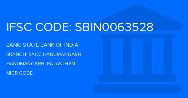 State Bank Of India (SBI) Racc Hanumangarh Branch IFSC Code