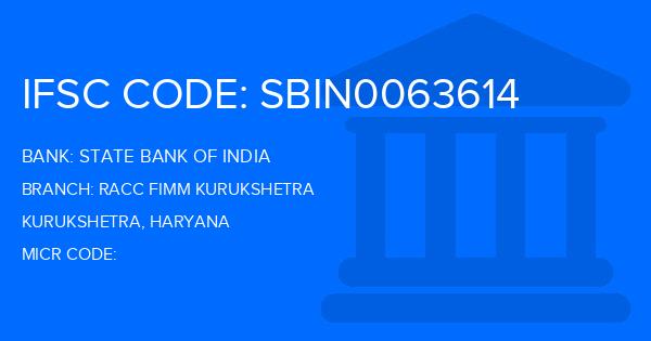 State Bank Of India (SBI) Racc Fimm Kurukshetra Branch IFSC Code