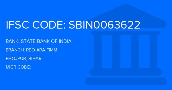 State Bank Of India (SBI) Rbo Ara Fimm Branch IFSC Code