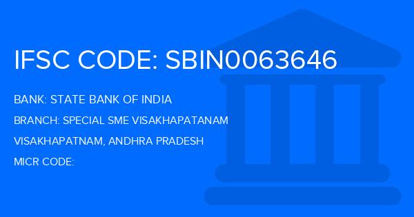 State Bank Of India (SBI) Special Sme Visakhapatanam Branch IFSC Code