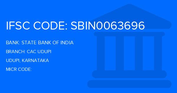 State Bank Of India (SBI) Cac Udupi Branch IFSC Code