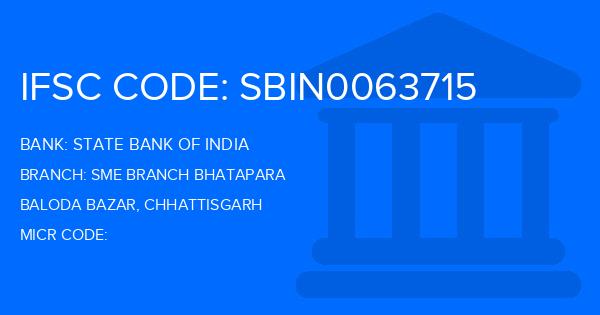 State Bank Of India (SBI) Sme Branch Bhatapara Branch IFSC Code