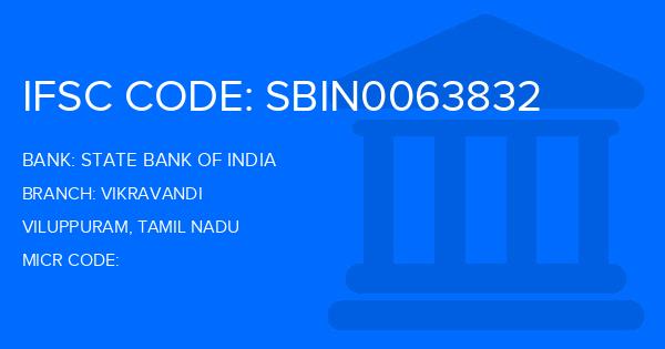 State Bank Of India (SBI) Vikravandi Branch IFSC Code