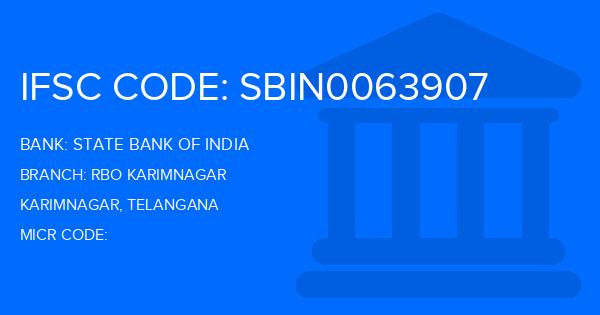 State Bank Of India (SBI) Rbo Karimnagar Branch IFSC Code