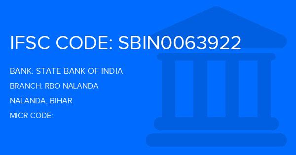 State Bank Of India (SBI) Rbo Nalanda Branch IFSC Code