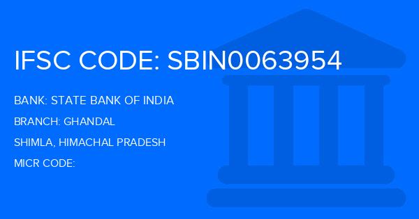 State Bank Of India (SBI) Ghandal Branch IFSC Code