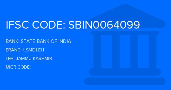 State Bank Of India (SBI) Sme Leh Branch IFSC Code