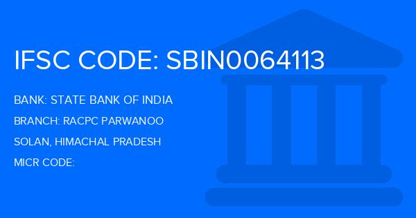 State Bank Of India (SBI) Racpc Parwanoo Branch IFSC Code