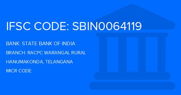 State Bank Of India (SBI) Racpc Warangal Rural Branch IFSC Code
