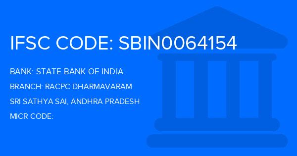 State Bank Of India (SBI) Racpc Dharmavaram Branch IFSC Code