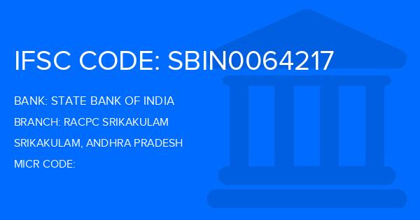 State Bank Of India (SBI) Racpc Srikakulam Branch IFSC Code