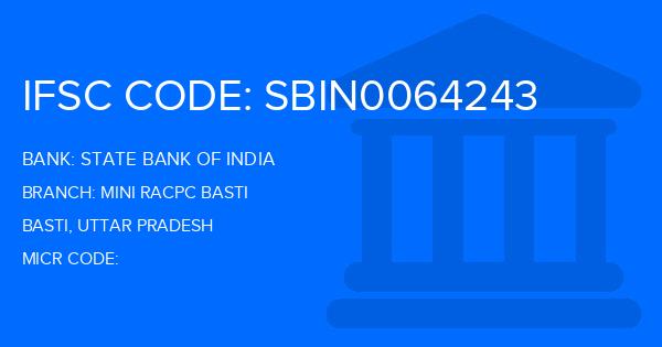 State Bank Of India (SBI) Mini Racpc Basti Branch IFSC Code