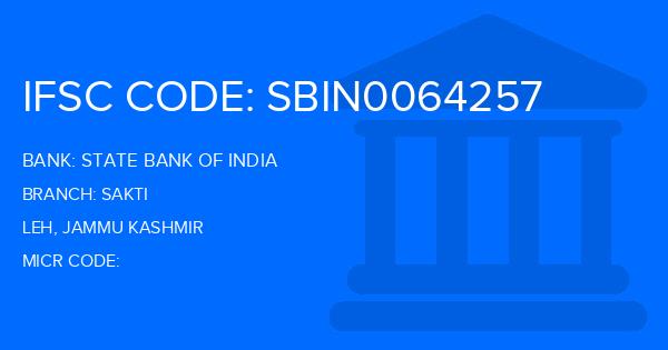 State Bank Of India (SBI) Sakti Branch IFSC Code
