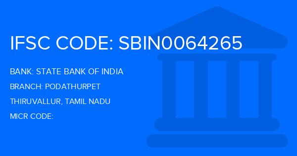 State Bank Of India (SBI) Podathurpet Branch IFSC Code