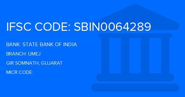 State Bank Of India (SBI) Umej Branch IFSC Code