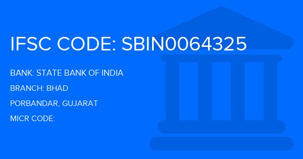 State Bank Of India (SBI) Bhad Branch IFSC Code