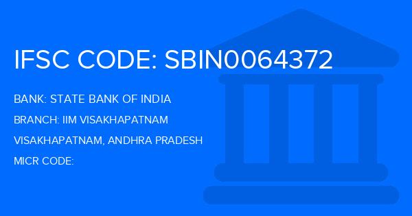State Bank Of India (SBI) Iim Visakhapatnam Branch IFSC Code
