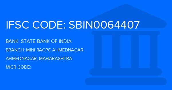 State Bank Of India (SBI) Mini Racpc Ahmednagar Branch IFSC Code