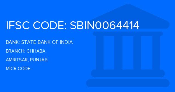 State Bank Of India (SBI) Chhaba Branch IFSC Code
