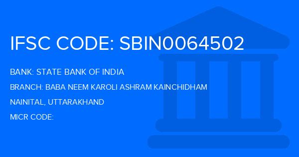 State Bank Of India (SBI) Baba Neem Karoli Ashram Kainchidham Branch IFSC Code