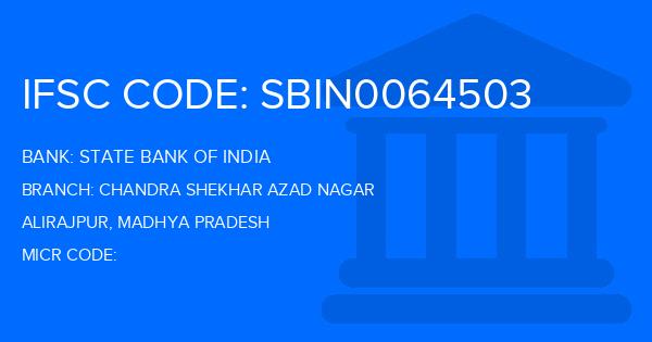 State Bank Of India (SBI) Chandra Shekhar Azad Nagar Branch IFSC Code