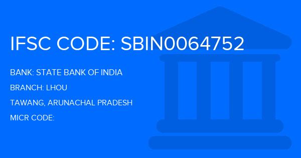 State Bank Of India (SBI) Lhou Branch IFSC Code