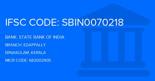 State Bank Of India (SBI) Edappally Branch IFSC Code