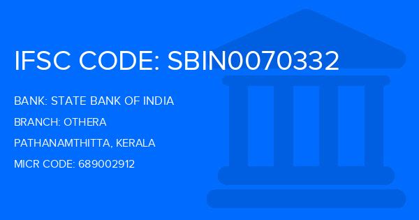 State Bank Of India (SBI) Othera Branch IFSC Code