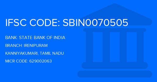 State Bank Of India (SBI) Irenipuram Branch IFSC Code