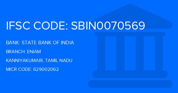 State Bank Of India (SBI) Eniam Branch IFSC Code