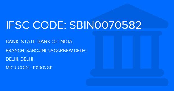 State Bank Of India (SBI) Sarojini Nagarnew Delhi Branch IFSC Code