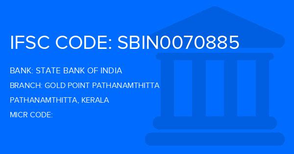State Bank Of India (SBI) Gold Point Pathanamthitta Branch IFSC Code