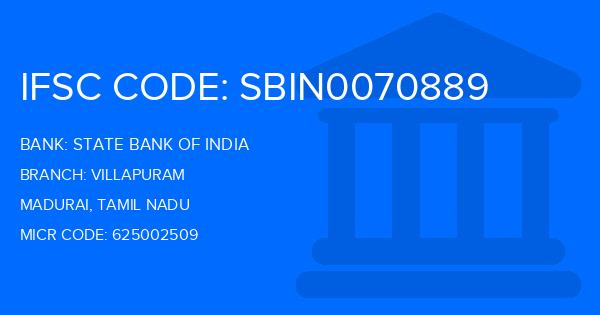 State Bank Of India (SBI) Villapuram Branch IFSC Code