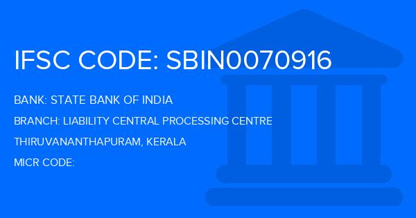 State Bank Of India (SBI) Liability Central Processing Centre Branch IFSC Code