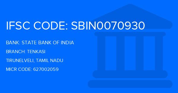 State Bank Of India (SBI) Tenkasi Branch IFSC Code