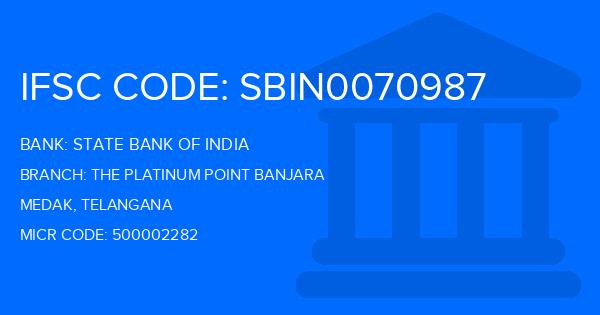 State Bank Of India (SBI) The Platinum Point Banjara Branch IFSC Code
