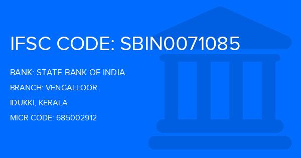 State Bank Of India (SBI) Vengalloor Branch IFSC Code